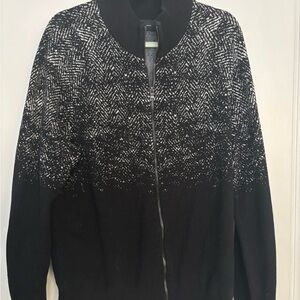 Men’s INC International Concepts Black and Gray Knit Sweater XXL